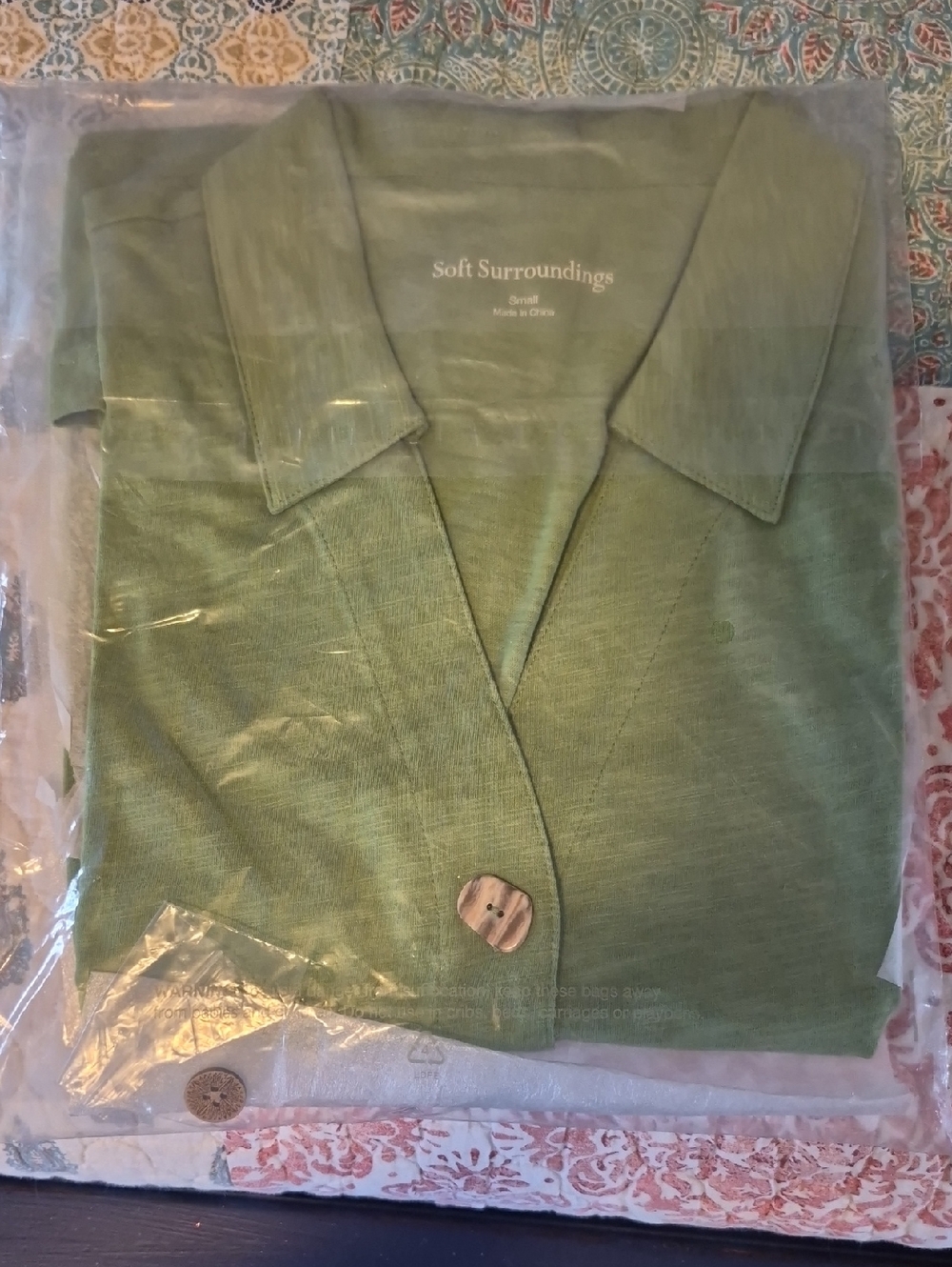 Soft Surroundings Light Green Sleeveless Tunic